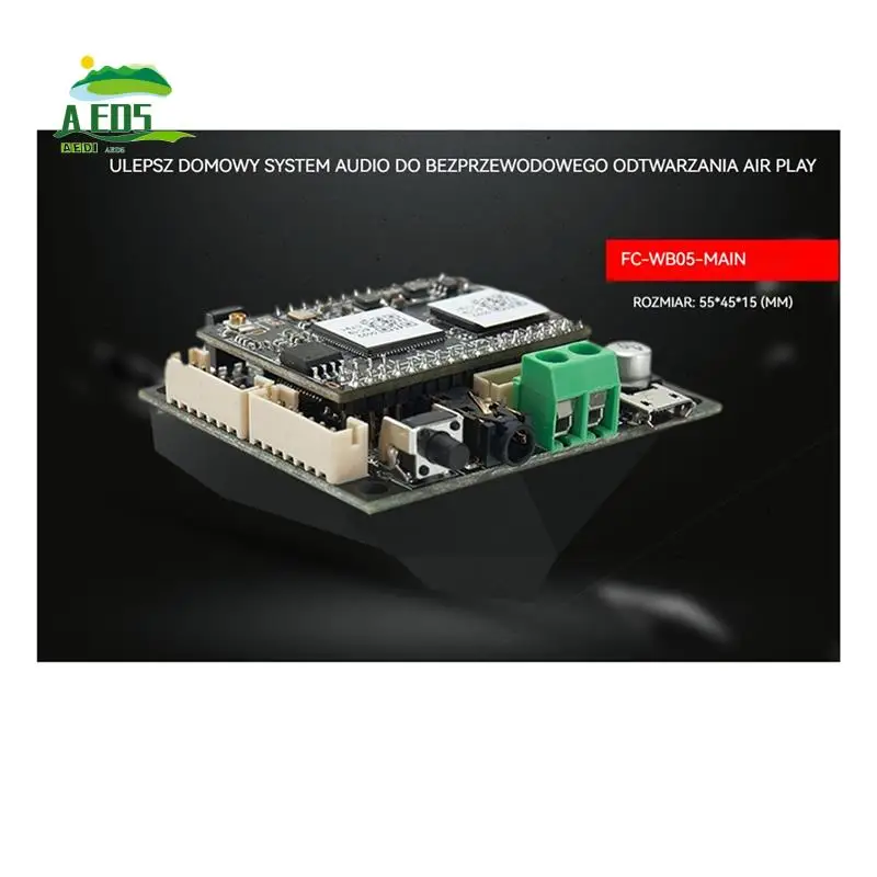 AED5-WB05 Wifi And Bluetooth 5.0 Bluetooth Module I2S Analog Output Board ESS9023 With Airplay DLNA Wifi Audio
AED5-WB05 Wifi And Bluetooth 5.0 Bluetooth Module I2S Analog Output Board ESS9023 With Airplay DLNA Wifi Audio