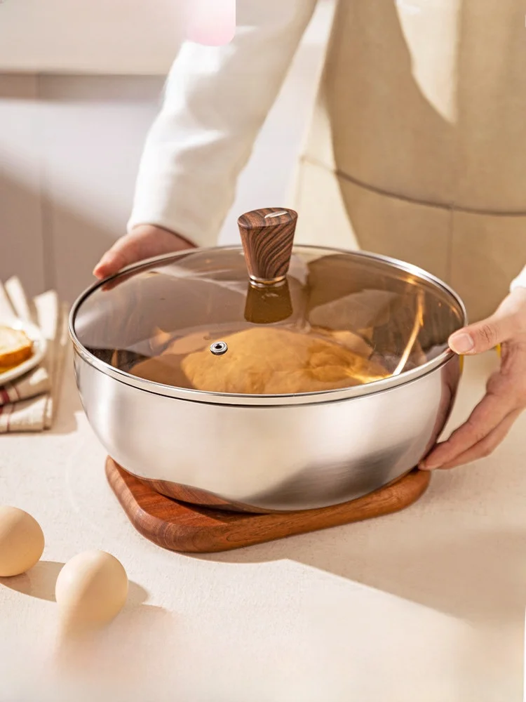 Современная миска для смешивания из нержавеющей стали объемом 36 л с крышкой для замеса теста, взбивания яиц, для домашнего использования
Современная миска для смешивания из нержавеющей стали объемом 36 л с крышкой для замеса теста, взбивания яиц, для домашнего использования