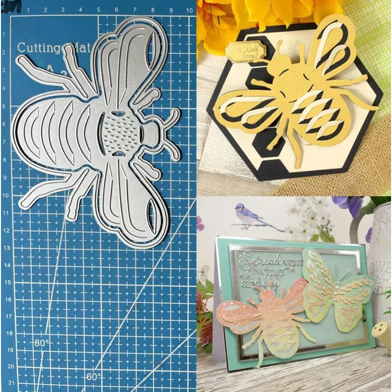 Bee Metal Cutting Dies DIY Scrapbooking Embossing Paper Card Crafts Stencil Mold
Bee Metal Cutting Dies DIY Scrapbooking Embossing Paper Card Crafts Stencil Mold
