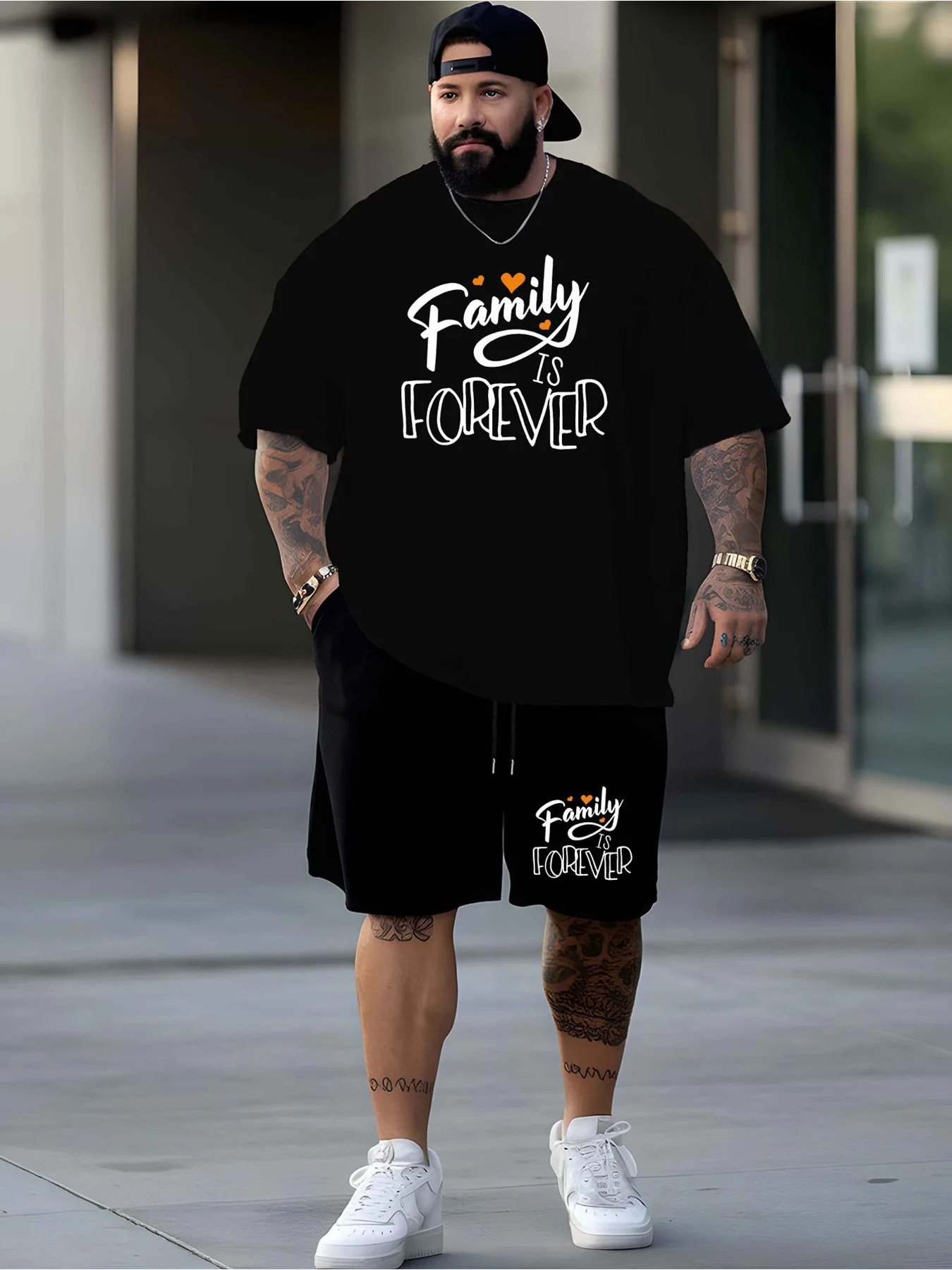 T-Shirt Outdoor Casual Only Men's Forever Family Casual Sports Suit - Large Size White Short Sleeve
T-Shirt Outdoor Casual Only Men's Forever Family Casual Sports Suit - Large Size White Short Sleeve