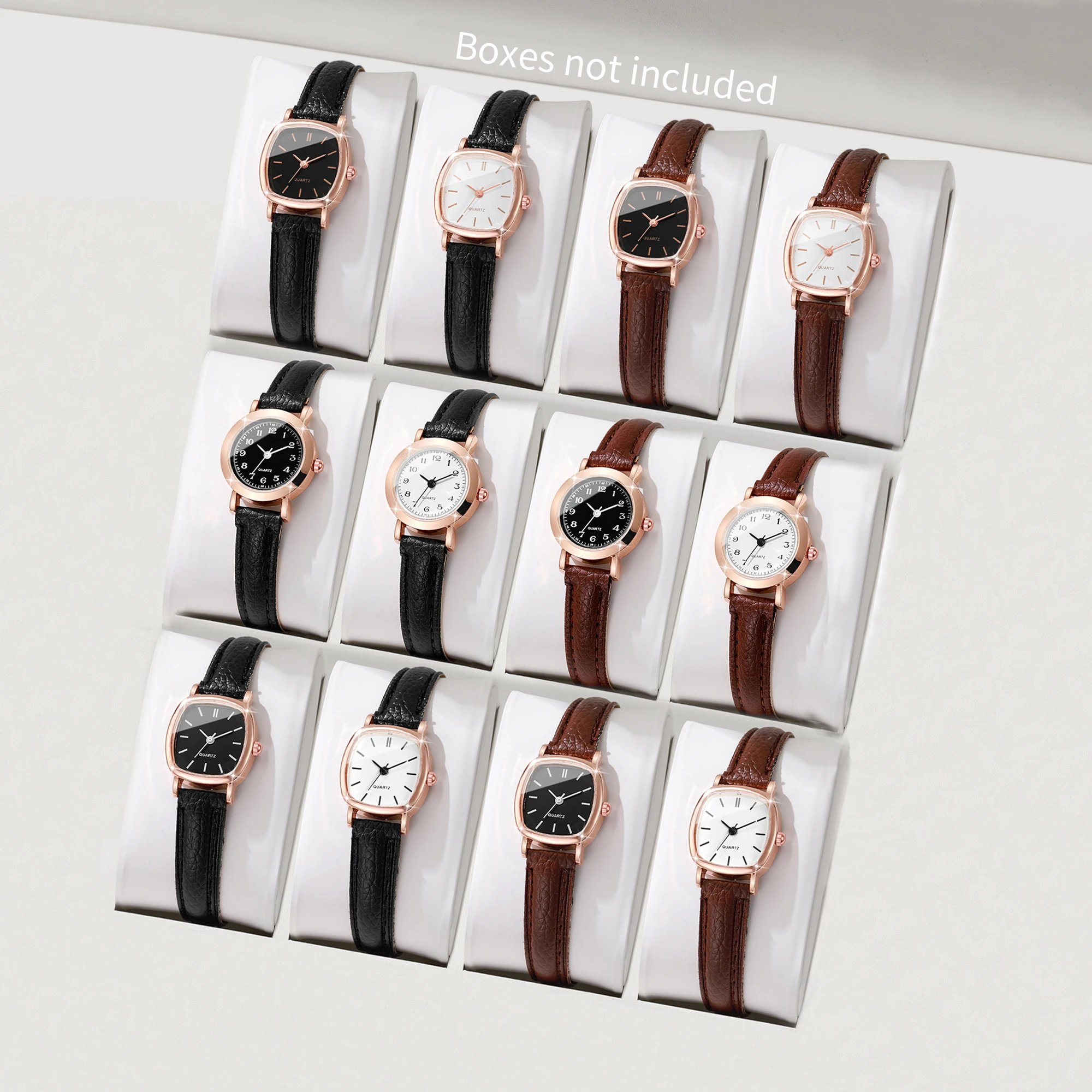 Женский студенческий комплект в корейском стиле: простой и милый, ретро-дизайн, тонкий ремешок, маленький циферблат.
Женский студенческий комплект в корейском стиле: простой и милый, ретро-дизайн, тонкий ремешок, маленький циферблат.