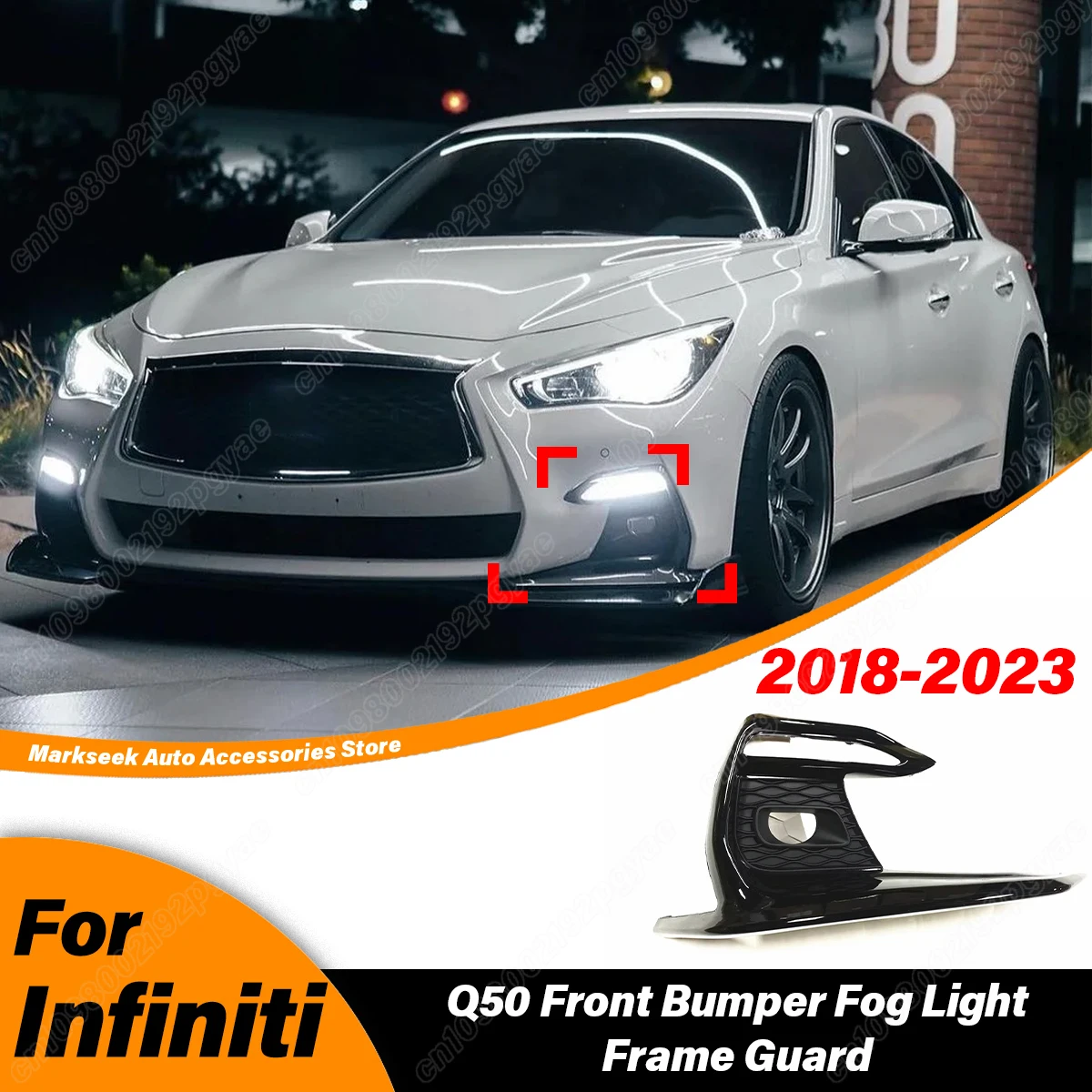 For Infiniti Q50 Sport 2018 2019 2020 2021 2022 2023 Car Front Bumper Fog Light Cover Protection Frame Body Decorative Bag Set
For Infiniti Q50 Sport 2018 2019 2020 2021 2022 2023 Car Front Bumper Fog Light Cover Protection Frame Body Decorative Bag Set