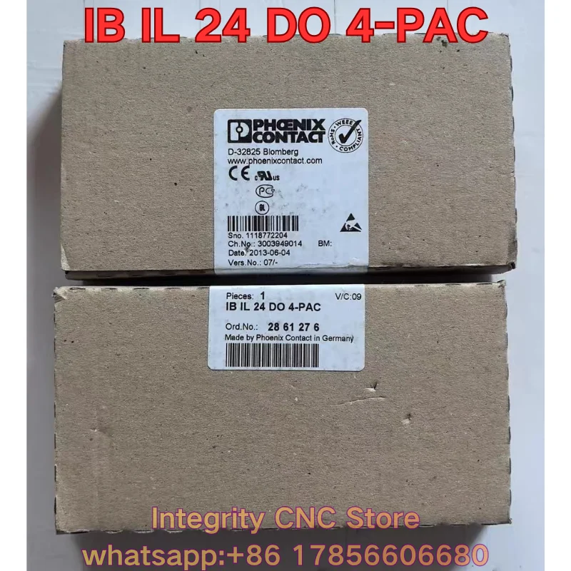 New IB IL 24 DO 4-PAC PLC module 2861276
New IB IL 24 DO 4-PAC PLC module 2861276