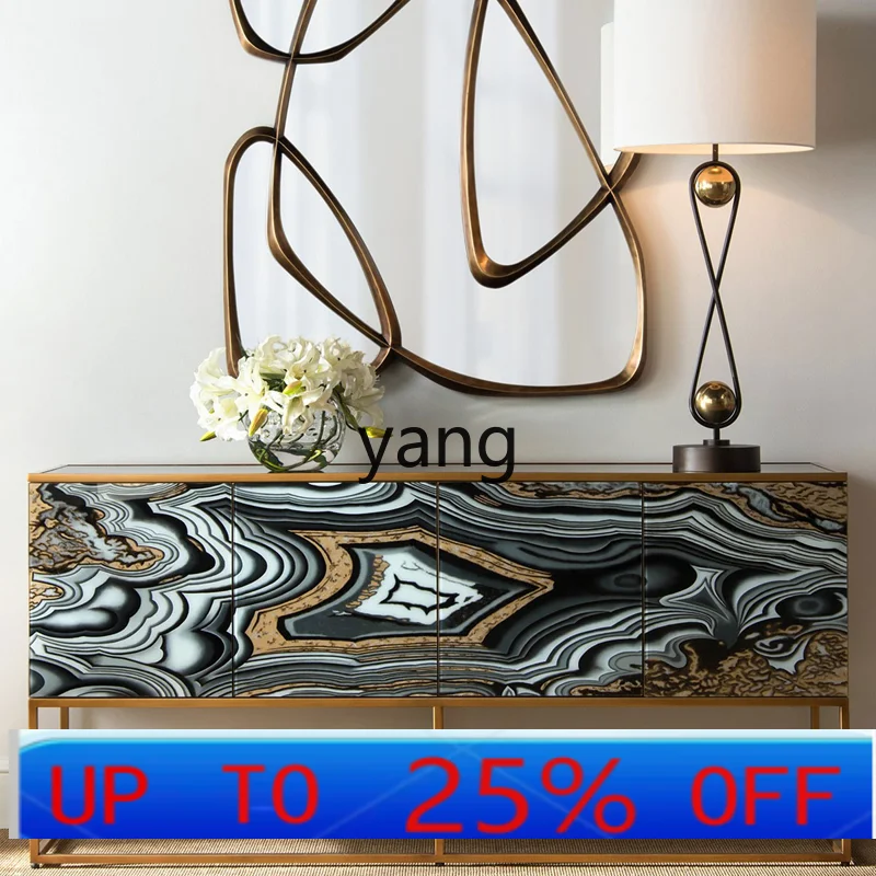 LTT Американский минималистский современный входной абстрактный боковой шкаф с ручной росписью
LTT Американский минималистский современный входной абстрактный боковой шкаф с ручной росписью