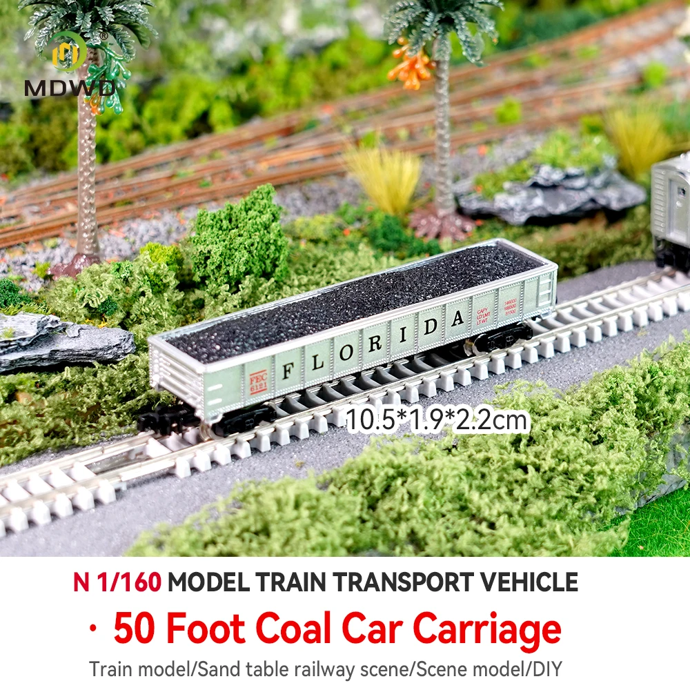 1/160 Scale N Gauge Coal Carriage Model Train Freight Car with Load for Miniature Railroad Diorama Collection
1/160 Scale N Gauge Coal Carriage Model Train Freight Car with Load for Miniature Railroad Diorama Collection