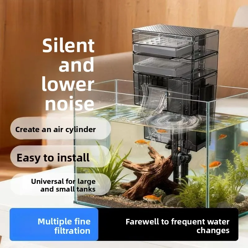 Aquarium filter water purification circulation system wall-mounted 3-in-1 silent dry and wet separation waterfall wall mount
Aquarium filter water purification circulation system wall-mounted 3-in-1 silent dry and wet separation waterfall wall mount
