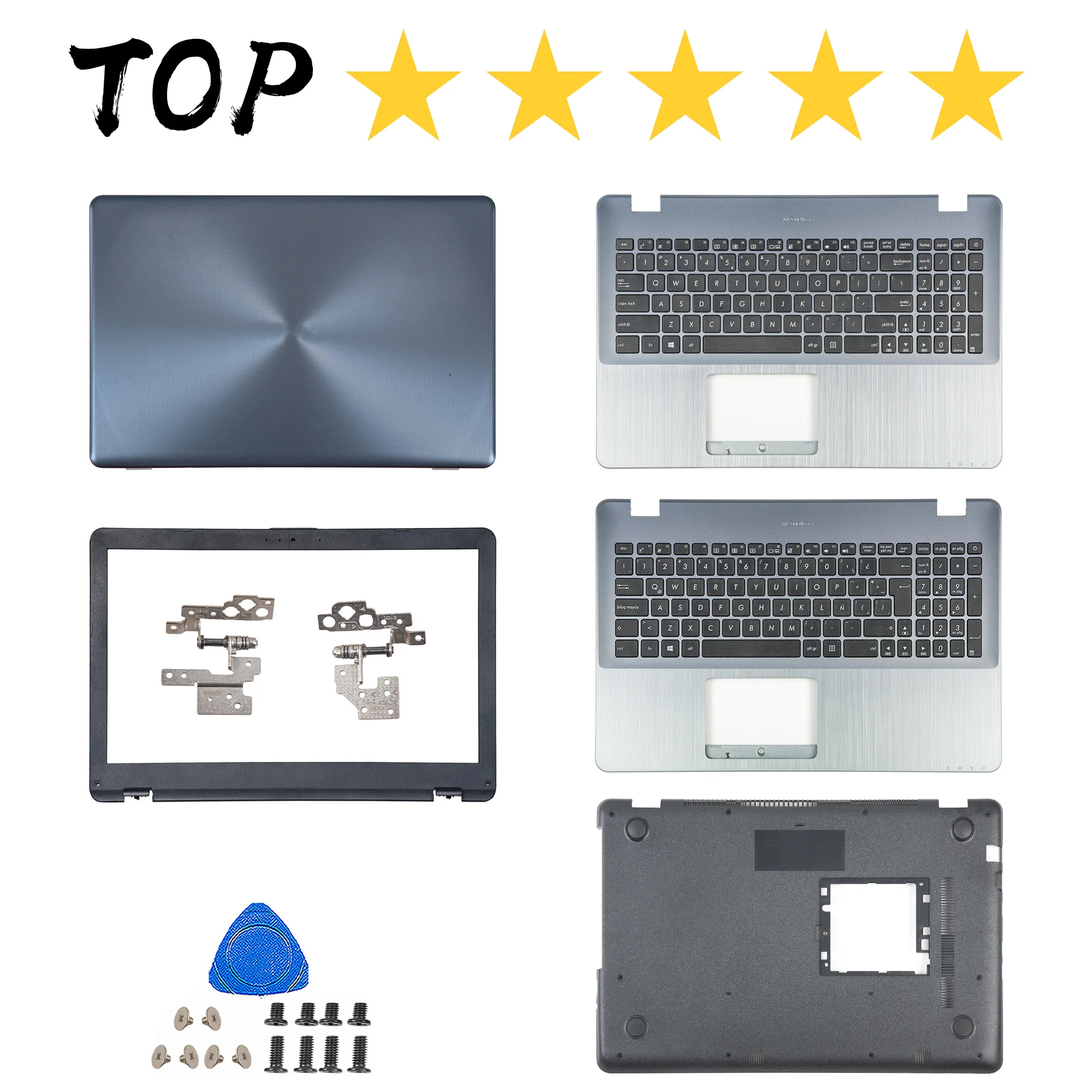 New Case For X542 X542U X542UR X542BA R542UA A580 F580 FL8000U LCD Back Cover hinges Front Bezel Keyboard Bottom 15.6inch
New Case For X542 X542U X542UR X542BA R542UA A580 F580 FL8000U LCD Back Cover hinges Front Bezel Keyboard Bottom 15.6inch