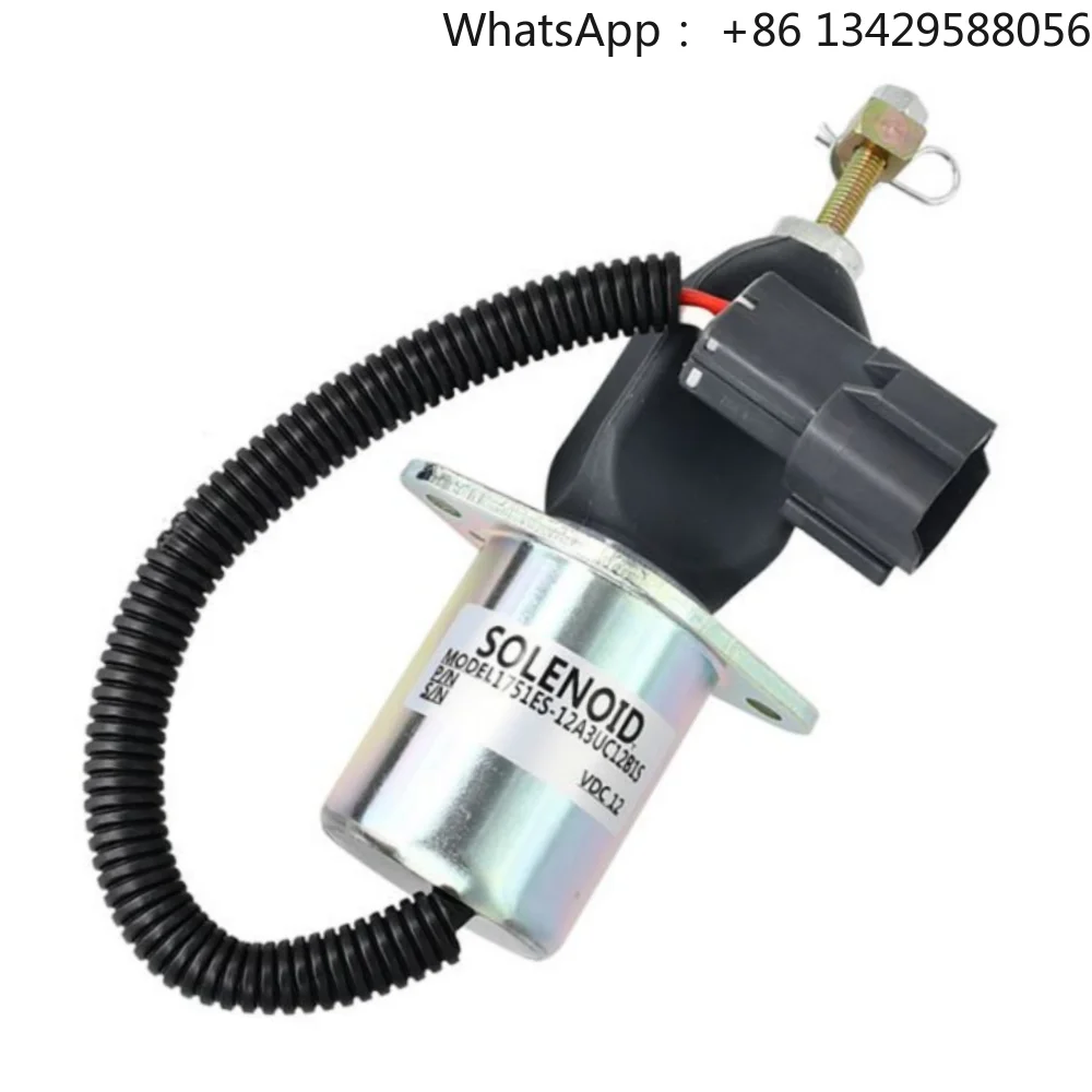 Fuel Stop Solenoid 1751ES-12A3UC12B1S SA-4673-S 129953-77811 for R60-5
Fuel Stop Solenoid 1751ES-12A3UC12B1S SA-4673-S 129953-77811 for R60-5