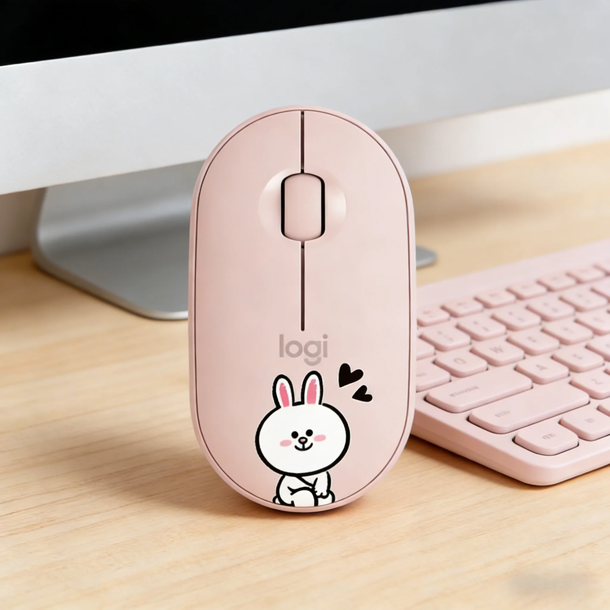 Logitech Pebble M350 Wireless Mouse Bluetooth & 2.4G Dual Mode Silent Click Slim Portable For PC Laptop Office HomeLogitech