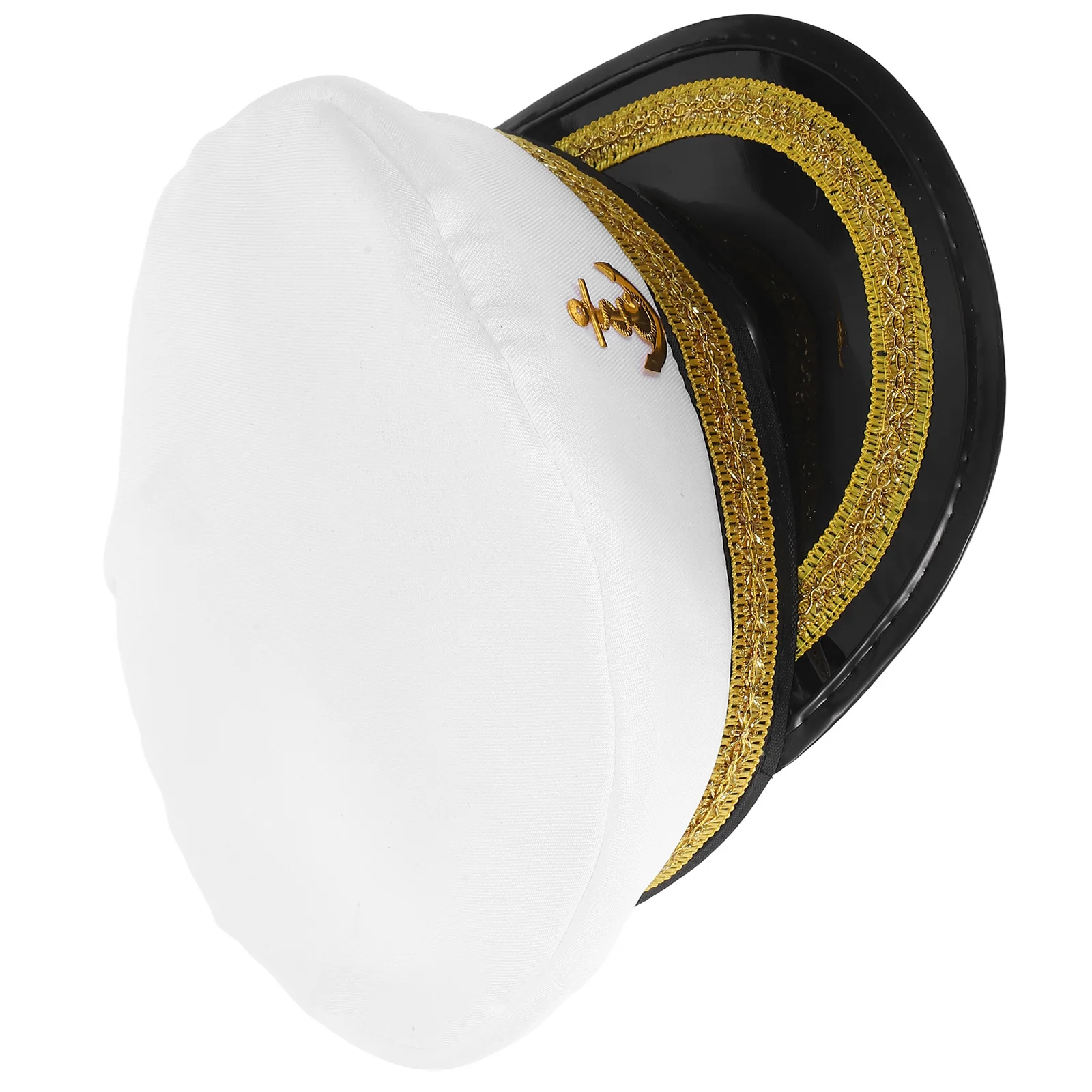 Sailor Hat White Golden Band Uniform Accessories Men Women Adjustable Buckle Captain Hat Boating Party UV Protection
Sailor Hat White Golden Band Uniform Accessories Men Women Adjustable Buckle Captain Hat Boating Party UV Protection