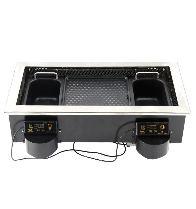 Yawei 740 electric Korean hot pot grill smokeless grill pan hot pot equipment
Yawei 740 electric Korean hot pot grill smokeless grill pan hot pot equipment