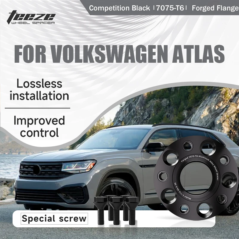 Teeze 2/4pcs 5x112 57.1 M14 x 1.5 Hub Centric Black Forged wheel spacer For Volkswagen Atlas Flange Plate 15/20/25/30/35mm
Teeze 2/4pcs 5x112 57.1 M14 x 1.5 Hub Centric Black Forged wheel spacer For Volkswagen Atlas Flange Plate 15/20/25/30/35mm