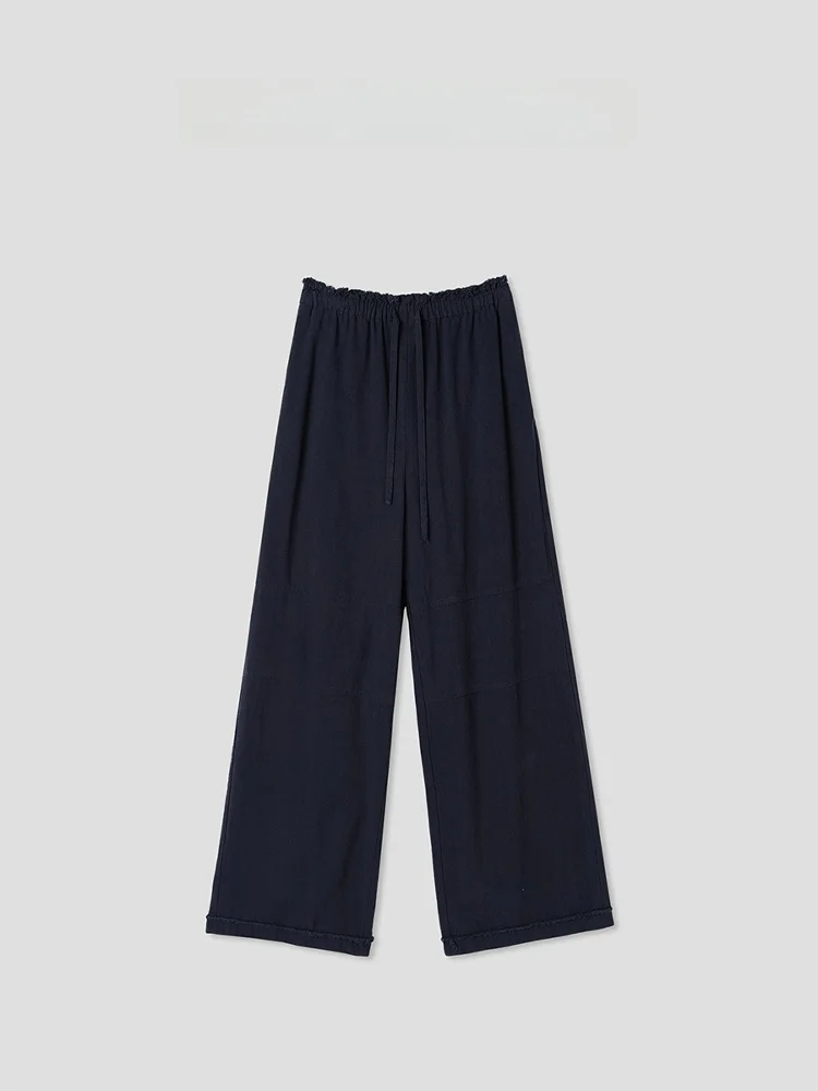 Romantic Studio Summer Lazy Style Women's Casual Loose Straight Leg Pants Mixed Fiber Misty Feel Natural Waist Trousers
Romantic Studio Summer Lazy Style Women's Casual Loose Straight Leg Pants Mixed Fiber Misty Feel Natural Waist Trousers