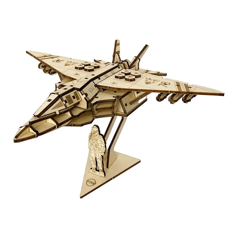 3D Wooden Puzzles Fighter Model Handmade DIY Model Building Block Kits Assembly Educational Toys For Children Adult Stem Gift
3D Wooden Puzzles Fighter Model Handmade DIY Model Building Block Kits Assembly Educational Toys For Children Adult Stem Gift