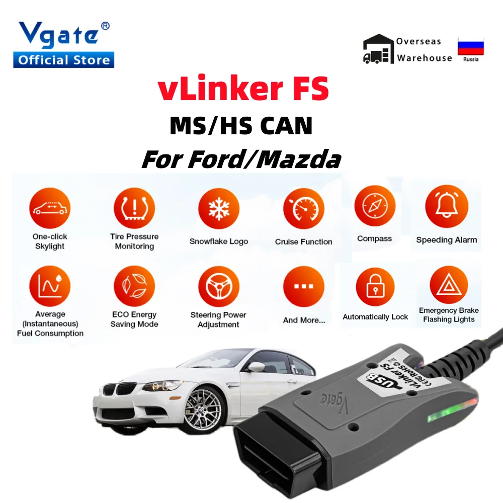 Автомобильный сканер Vgate ELM327 vLinker FS USB OBD2 для Ford Mazda OBDII Scan MS CAN HS CAN, диагностические инструменты, Автомобильный сканер
Автомобильный сканер Vgate ELM327 vLinker FS USB OBD2 для Ford Mazda OBDII Scan MS CAN HS CAN, диагностические инструменты, Автомобильный сканер