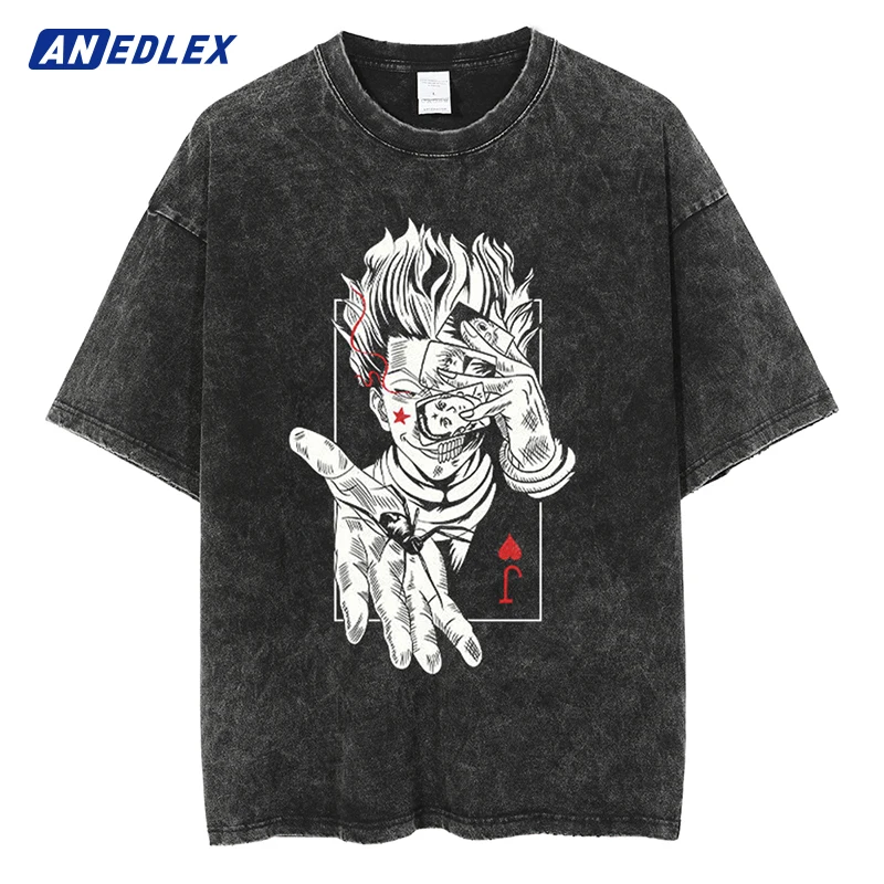 Hip Hop Loose Washed Tshirt Men Streetwear Anime Print T Shirt Harajuku Cotton Summer Short Sleeve High Quality Vintage T-Shirt
Hip Hop Loose Washed Tshirt Men Streetwear Anime Print T Shirt Harajuku Cotton Summer Short Sleeve High Quality Vintage T-Shirt