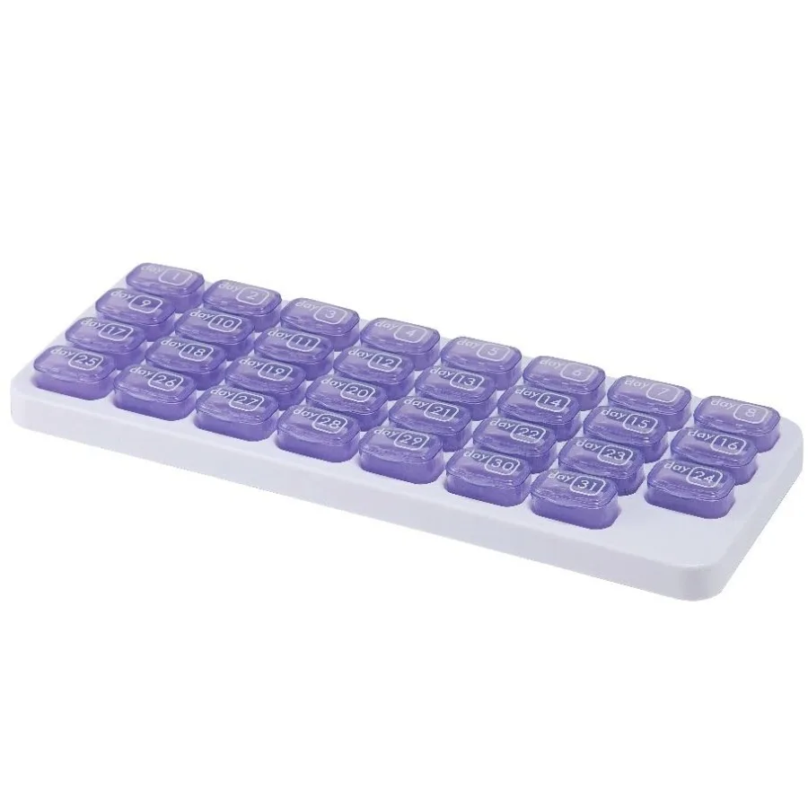 31 Day Montly Pill Organizer, Portable Pill Medicine older Daily Medicine/tamin/Fis s/plement, Purple
31 Day Montly Pill Organizer, Portable Pill Medicine older Daily Medicine/tamin/Fis s/plement, Purple