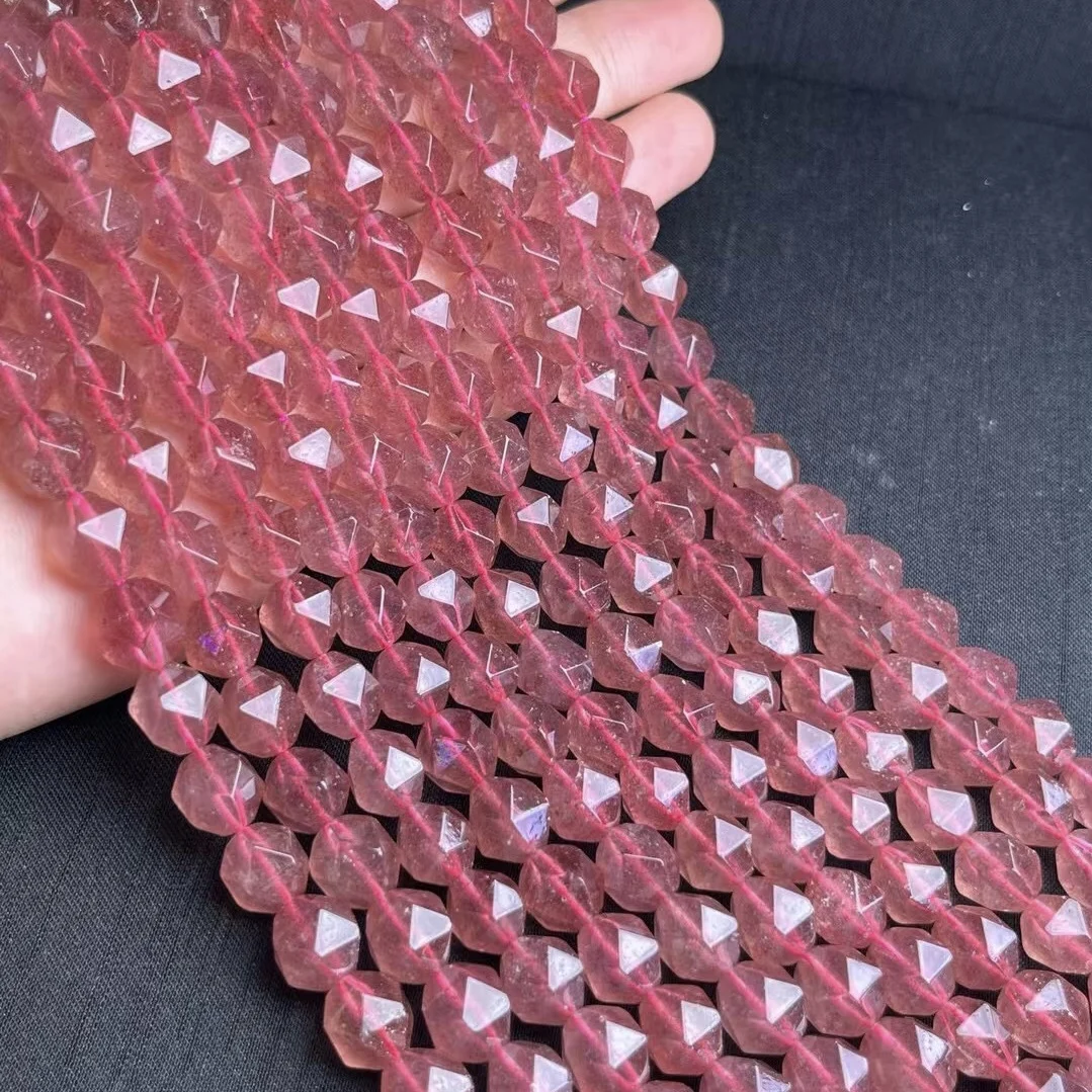 1 Row Fengbaowu Natural Red Strawberry Quartz Faceted Loose Beads Jewelry Making For Bracelet Necklace Earring DIY Accessories
1 Row Fengbaowu Natural Red Strawberry Quartz Faceted Loose Beads Jewelry Making For Bracelet Necklace Earring DIY Accessories