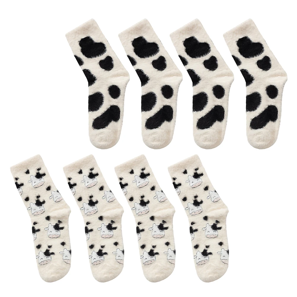 Cartoon Cow Women Thick Warm Printed Cotton Fuzzy Cozy Slipper for Girls Halloween Design Cow Print for Women
Cartoon Cow Women Thick Warm Printed Cotton Fuzzy Cozy Slipper for Girls Halloween Design Cow Print for Women