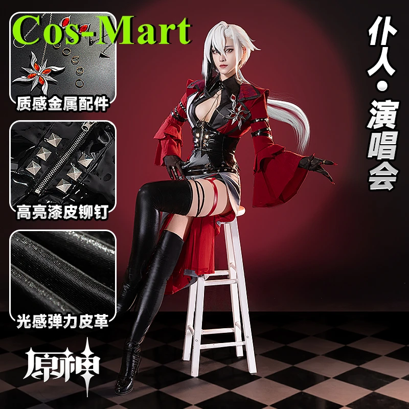 Cos-Mart, горячая игра Genshin Impact Arlecchino, карнавальный костюм The Knave Peruere, милая униформа, одежда для ролевых игр и вечеринок
Cos-Mart, горячая игра Genshin Impact Arlecchino, карнавальный костюм The Knave Peruere, милая униформа, одежда для ролевых игр и вечеринок