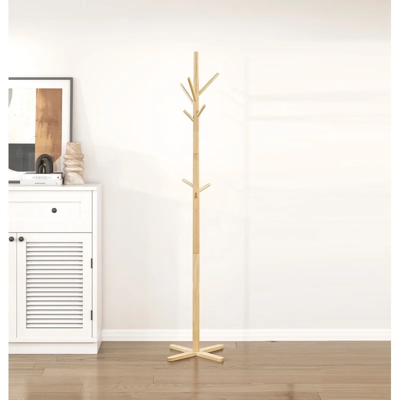 Modern Solid Wood Coat Rack with 9 Hooks Entryway Stand Home Furniture
Modern Solid Wood Coat Rack with 9 Hooks Entryway Stand Home Furniture