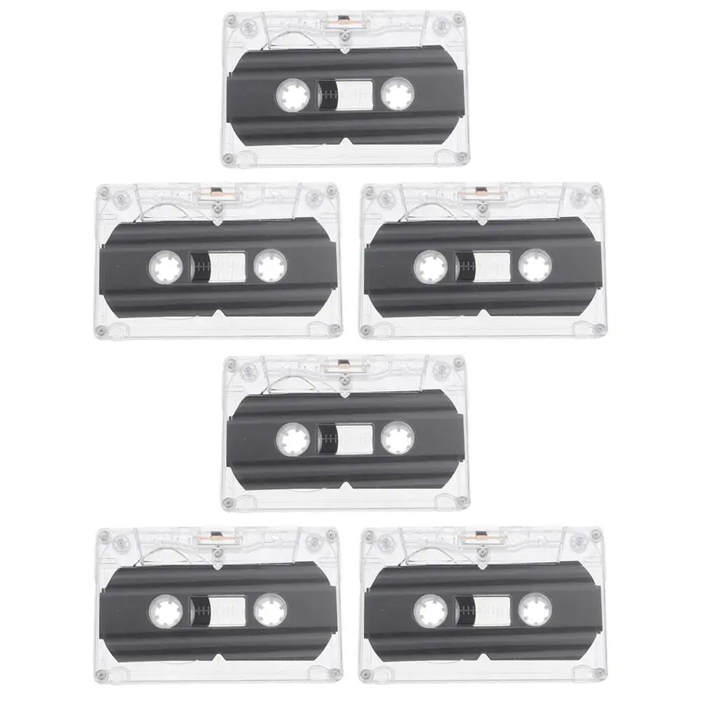 6pcs 30 minute Blank Cassette Tapes Recordable Empty Audio Transparent Hard Box Retro Party Greeting Recording
6pcs 30 minute Blank Cassette Tapes Recordable Empty Audio Transparent Hard Box Retro Party Greeting Recording
