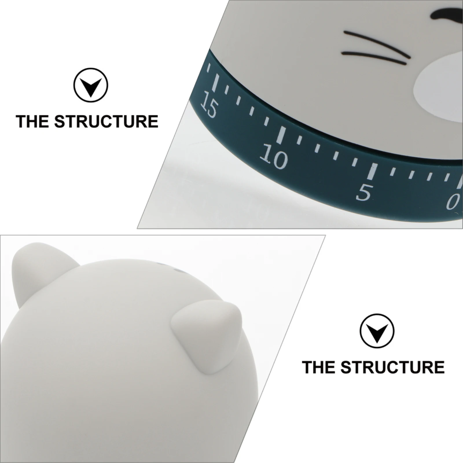 Cartoon Kitchen Timer 60 Minute Mechanical Cooking Baking Countdown Device for Home and Classroom Use Chef Timer Animal Design