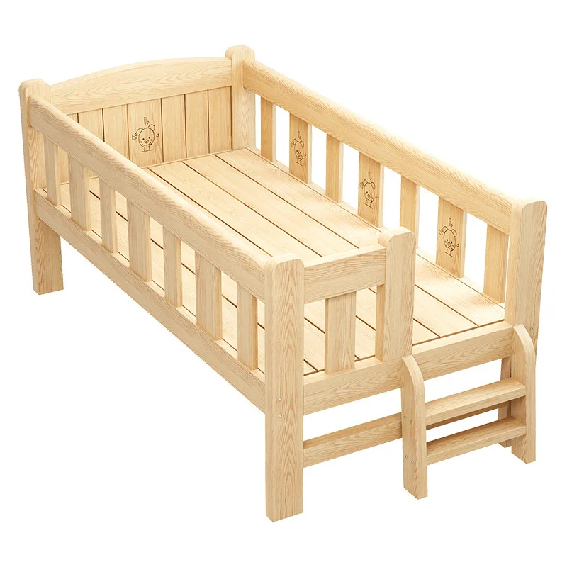 Solid wood children's boy single girl princess bed with guardrail side bed widened baby splicing bed
Solid wood children's boy single girl princess bed with guardrail side bed widened baby splicing bed