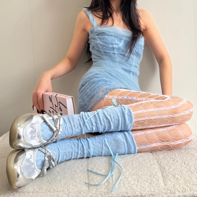 Spring Summer Sweet Ribbon Bow Sock Teenage Girl Hollow Thin Breathable Calf Pile Socks Mesh Long Socks Lolita Accessories
Spring Summer Sweet Ribbon Bow Sock Teenage Girl Hollow Thin Breathable Calf Pile Socks Mesh Long Socks Lolita Accessories