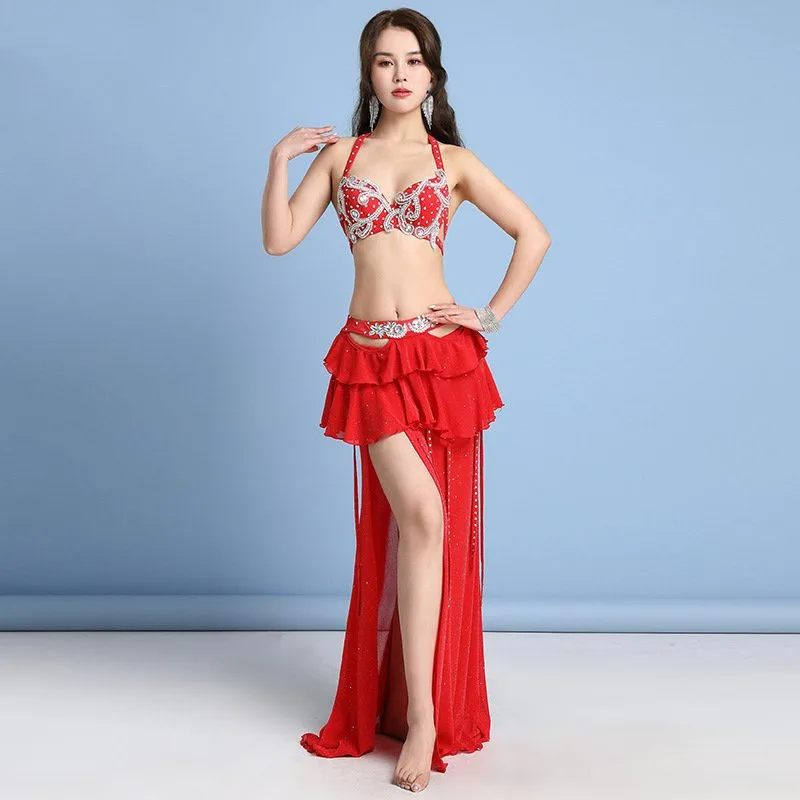 Dance Belly dance Training Clothes New Hot Drill Tassel Fishtail Dress Oriental Dance Performance Clothes Bra Set
Dance Belly dance Training Clothes New Hot Drill Tassel Fishtail Dress Oriental Dance Performance Clothes Bra Set