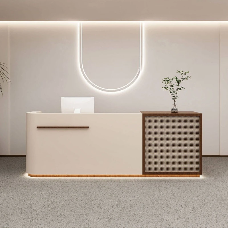 Log wind reception counter light luxury beauty salon reception desk clothing store meuble comptoir caisse industrial furniture
Log wind reception counter light luxury beauty salon reception desk clothing store meuble comptoir caisse industrial furniture