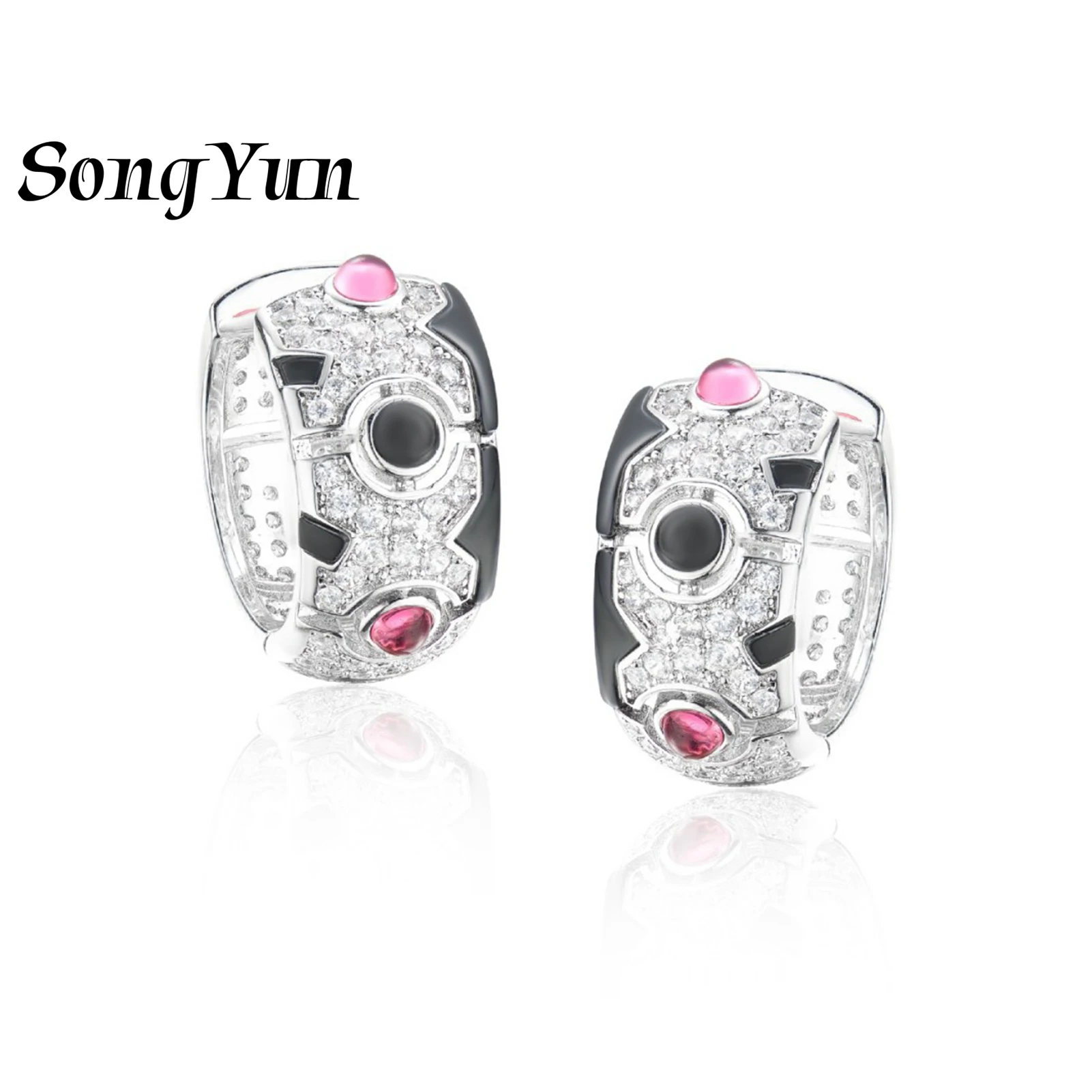 SY Luxury Jewelry Enamel Leopard Earrings Stud Women 925 Sterling Silver Red Gemstones Tassel Stud Drop Earrings Fine Jewelry
SY Luxury Jewelry Enamel Leopard Earrings Stud Women 925 Sterling Silver Red Gemstones Tassel Stud Drop Earrings Fine Jewelry