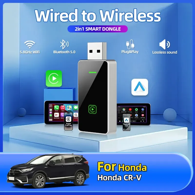 2025 Fashion New 2in1 Wireless CarPlay Android Auto Adapter USB Smart Mini Box Plug And Play Car Accessories For Honda CR-V
2025 Fashion New 2in1 Wireless CarPlay Android Auto Adapter USB Smart Mini Box Plug And Play Car Accessories For Honda CR-V