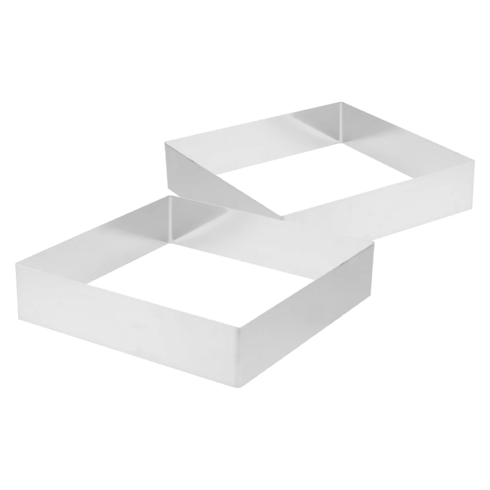 2Pcs Square Mousse Ring Cake Mold Stainless Steel Baking Tool Nonstick Easy Storage Dessert Pastry Chocolate Pudding Frame
2Pcs Square Mousse Ring Cake Mold Stainless Steel Baking Tool Nonstick Easy Storage Dessert Pastry Chocolate Pudding Frame