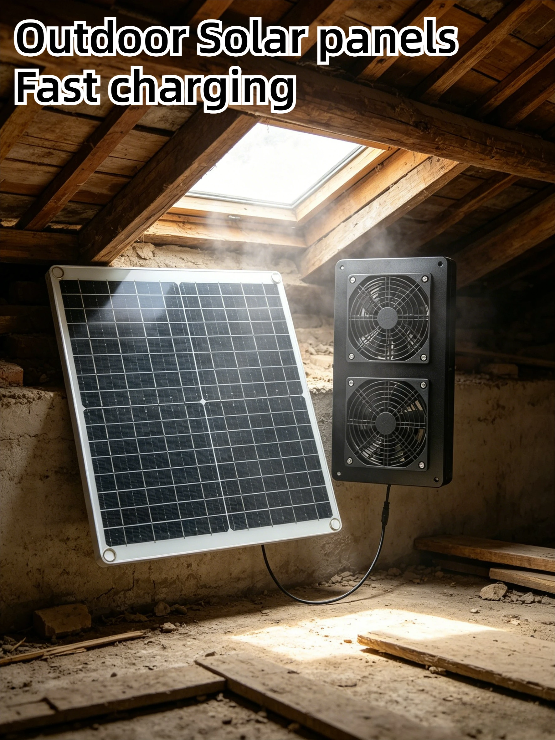 30W Solar Powered Dual Exhaust Fan IP65 Waterproof for Outdoor RV Greenhouse Chicken Coop Pet House Air Ventilation Durable
30W Solar Powered Dual Exhaust Fan IP65 Waterproof for Outdoor RV Greenhouse Chicken Coop Pet House Air Ventilation Durable