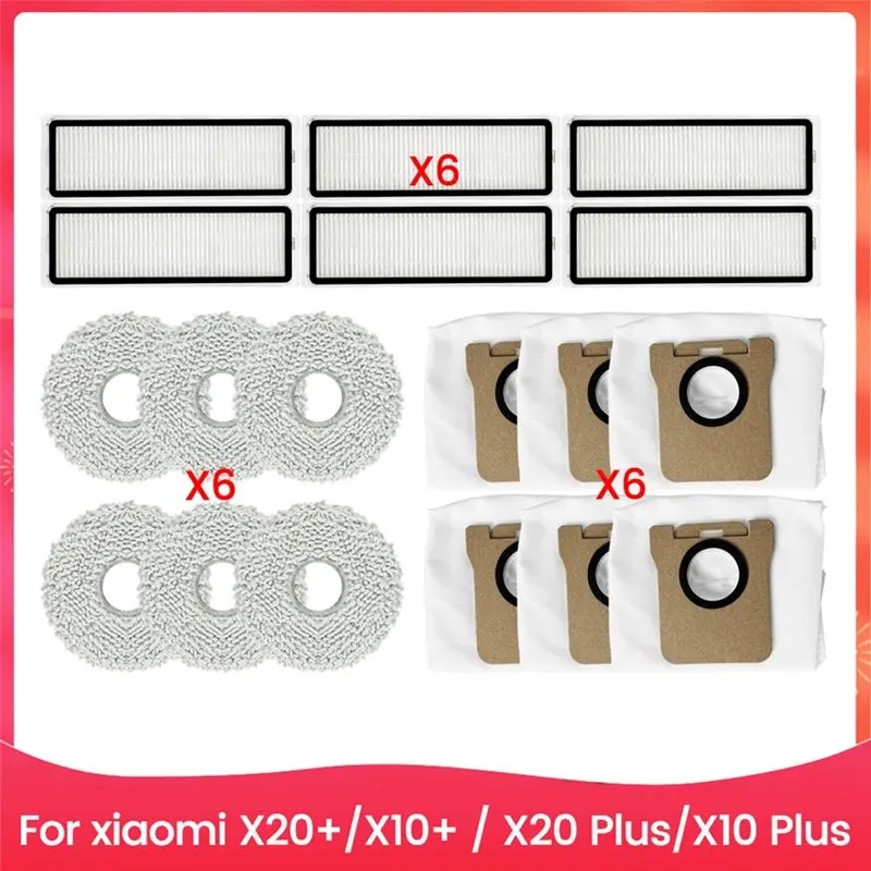 ABWR-For Robot Vacuum X20+, X10+ / X20 Plus, X10 Plus Hepa Filter Mop Cloth Dust Bags Parts Accessories
ABWR-For Robot Vacuum X20+, X10+ / X20 Plus, X10 Plus Hepa Filter Mop Cloth Dust Bags Parts Accessories