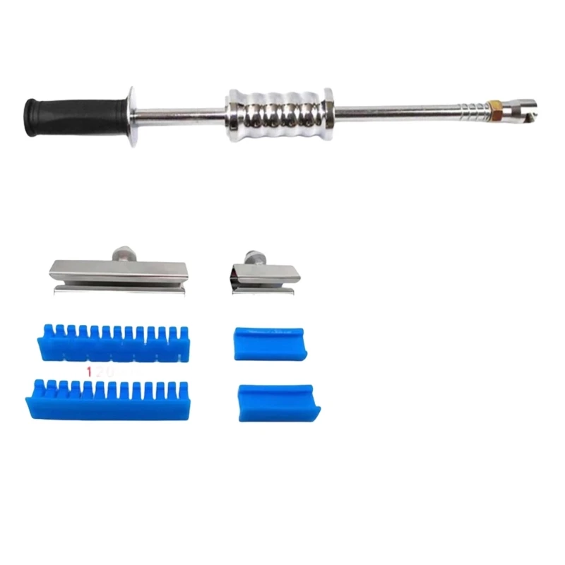 37JE Puller Slide Hammer with Hook Puller Tabs Universal Dent Repair Puller Remover Car Body Dent Removal Tool
37JE Puller Slide Hammer with Hook Puller Tabs Universal Dent Repair Puller Remover Car Body Dent Removal Tool