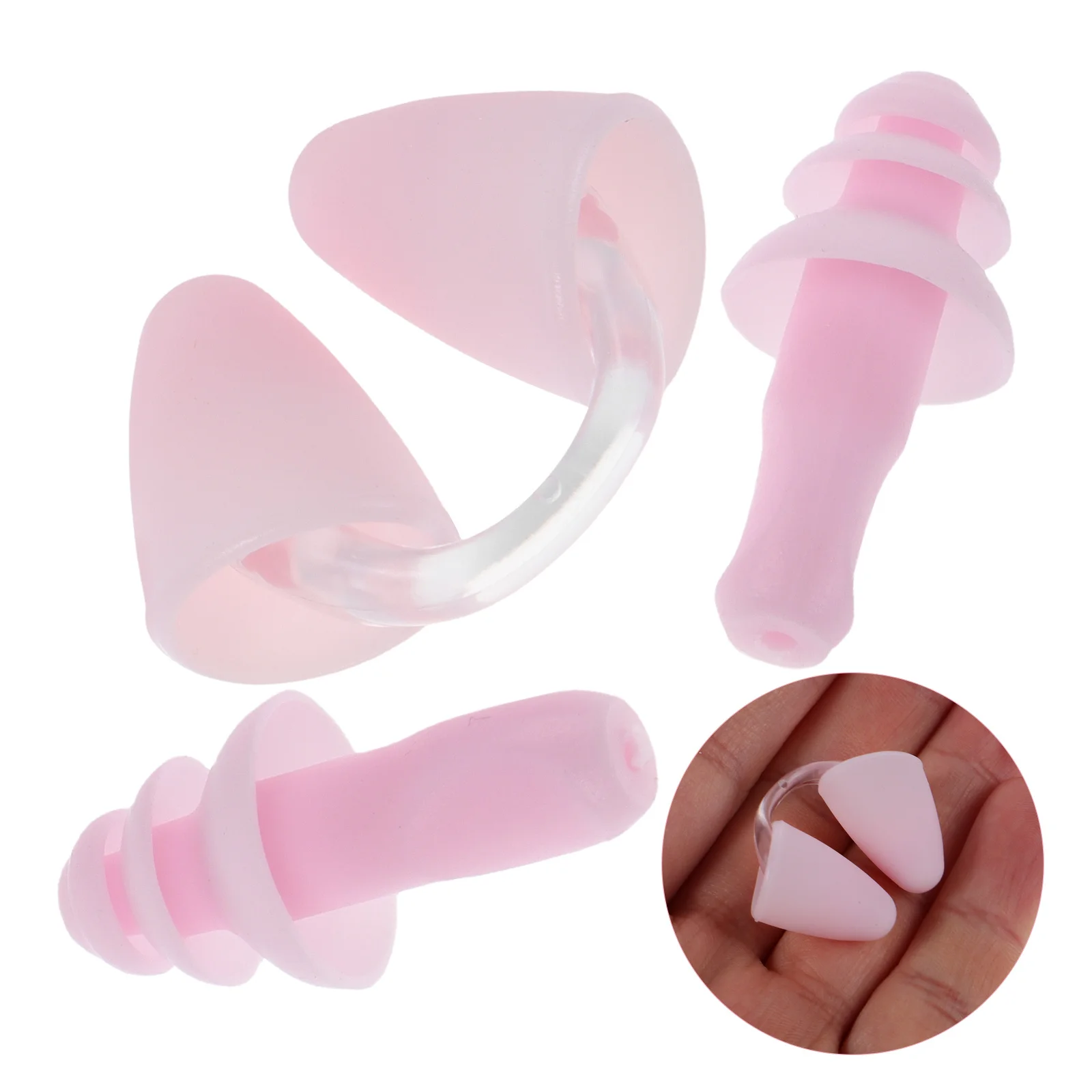 1Set Silicone Nose Plugs Swim Earplugs Waterproof Soft Comfortable Swimming Ear Protection for Water Activities Training
1Set Silicone Nose Plugs Swim Earplugs Waterproof Soft Comfortable Swimming Ear Protection for Water Activities Training