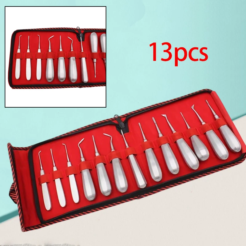 Набор для дентальной экстракции из 13 предметов: инструменты из нержавеющей стали для минимально инвазивного удаления зубов, хирургические инструменты для стоматологов
Набор для дентальной экстракции из 13 предметов: инструменты из нержавеющей стали для минимально инвазивного удаления зубов, хирургические инструменты для стоматологов