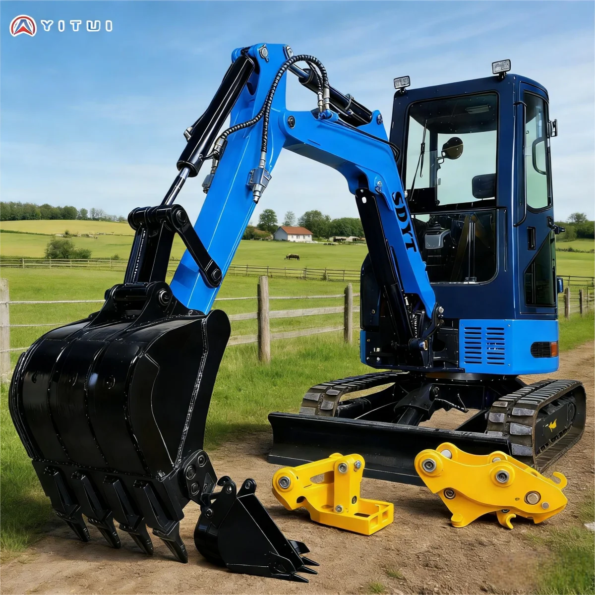 New Mini Excavator With A Capacity Of 3.5 Tons Equipped With An Efficient Diesel Engine Suitable For Use On Farms Customized
New Mini Excavator With A Capacity Of 3.5 Tons Equipped With An Efficient Diesel Engine Suitable For Use On Farms Customized