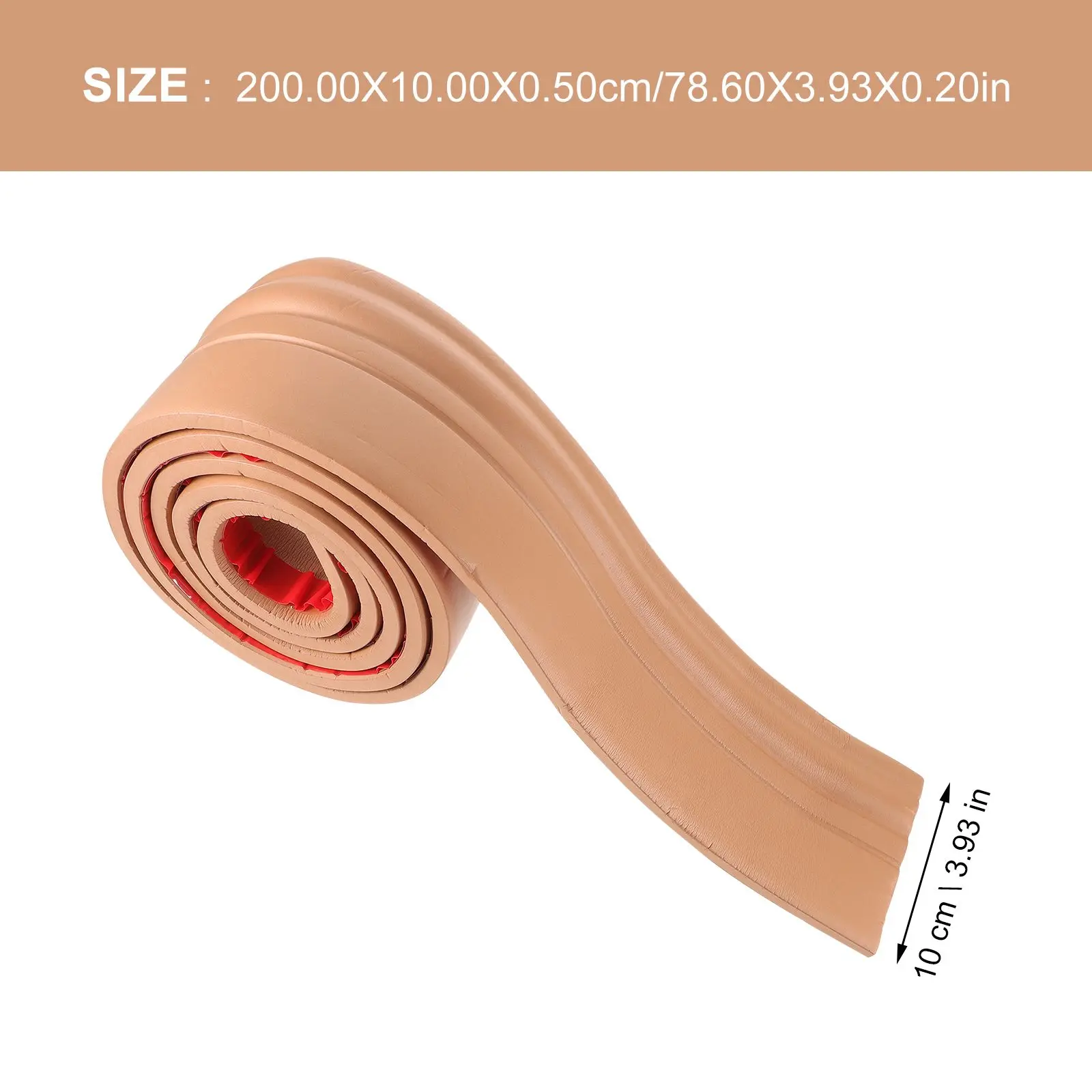 Self Adhesive Baseboard Trim Light Brown NBR Peel Stick Molding Kitchen Bedroom Bathroom Wall Sticker Floor Seam Decor
Self Adhesive Baseboard Trim Light Brown NBR Peel Stick Molding Kitchen Bedroom Bathroom Wall Sticker Floor Seam Decor