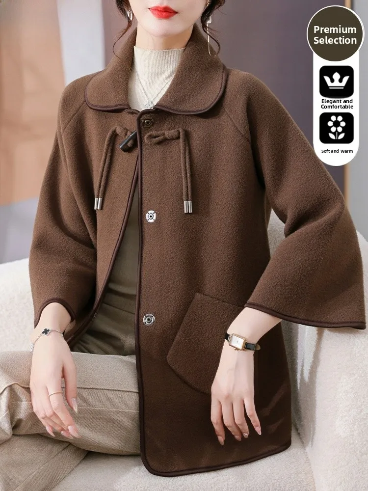 Модный короткий шерстяной жакет для женщин среднего возраста, весенний кардиган, вязаная одежда, повседневный свободный крой, полиэстер...
Модный короткий шерстяной жакет для женщин среднего возраста, весенний кардиган, вязаная одежда, повседневный свободный крой, полиэстер...