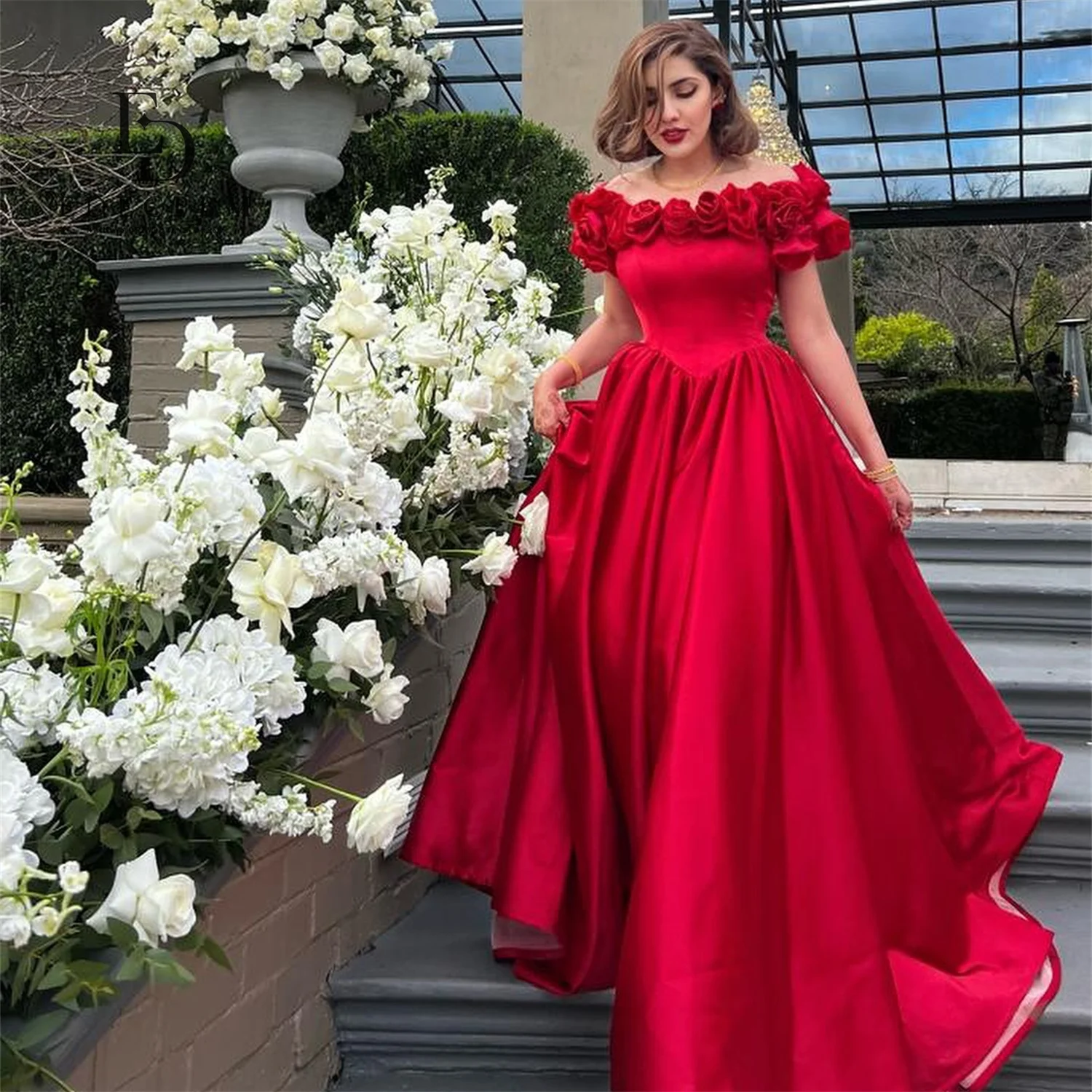 EDECPBM Evening Dresses for Special Occasions 3D Flowers Wedding Party Dresses 2025 Woman فساتين سهرة Customized A-line Satin
EDECPBM Evening Dresses for Special Occasions 3D Flowers Wedding Party Dresses 2025 Woman فساتين سهرة Customized A-line Satin