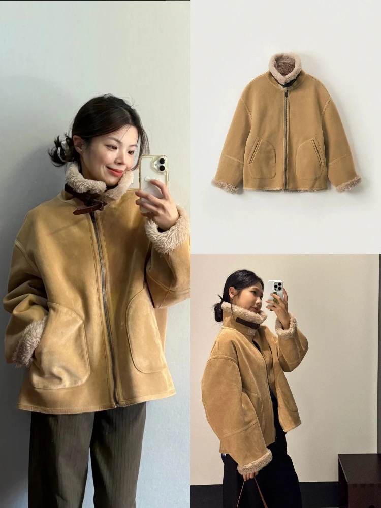 Замшевая меховая куртка в стиле ретро, женская свободная посадка, теплый, с воротником-стойкой, повседневный топ, теплый, гарантированный, длинный свеч, на молнии...
Замшевая меховая куртка в стиле ретро, женская свободная посадка, теплый, с воротником-стойкой, повседневный топ, теплый, гарантированный, длинный свеч, на молнии...