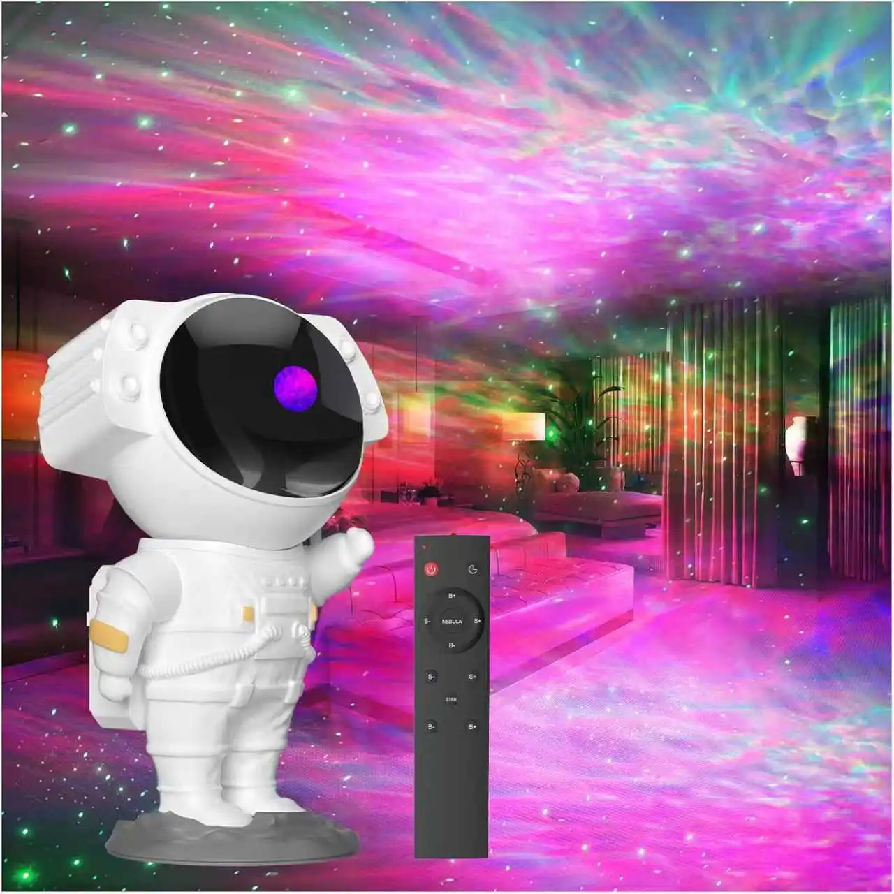 Astronaut Projector Starry Sky Galaxy Stars Projector Night Light LED Lamp for Bedroom Room Decor Decorative Nightlights
Astronaut Projector Starry Sky Galaxy Stars Projector Night Light LED Lamp for Bedroom Room Decor Decorative Nightlights