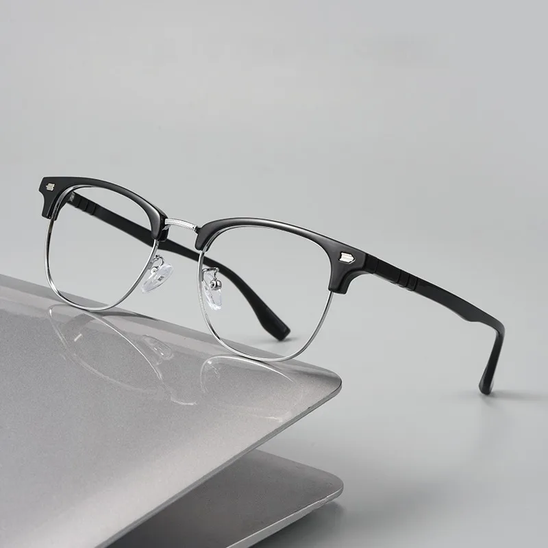 VOSUN Men's Business Eyebrow Line Half Frame Eyeglasses Frame Ultra Light Flexible Square Optical Prescription Glasses
VOSUN Men's Business Eyebrow Line Half Frame Eyeglasses Frame Ultra Light Flexible Square Optical Prescription Glasses