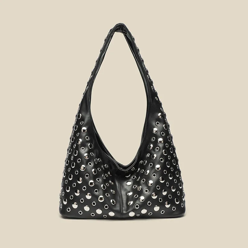 Women's Handbag Female Cool High Quality Shoulder Underarm Bag Large Capacity Bucket Fashion Rivet Casual Tote Bag
Women's Handbag Female Cool High Quality Shoulder Underarm Bag Large Capacity Bucket Fashion Rivet Casual Tote Bag