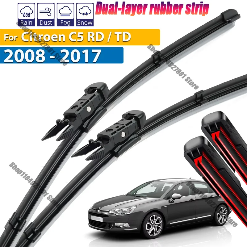 2pcs Wiper Front Wiper Blades For Citroen C5 RD / TD 2008 - 2017 Windshield Windscreen Clean Window Car Rain Brushes 28"+22"
2pcs Wiper Front Wiper Blades For Citroen C5 RD / TD 2008 - 2017 Windshield Windscreen Clean Window Car Rain Brushes 28"+22"