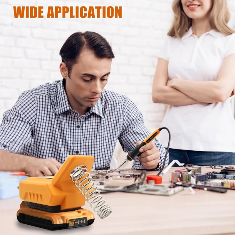 AA58 Cordless Soldering Station for Dewalt 20V Max Battery - Electric Digital LCD Display Soldering Iron Station
AA58 Cordless Soldering Station for Dewalt 20V Max Battery - Electric Digital LCD Display Soldering Iron Station