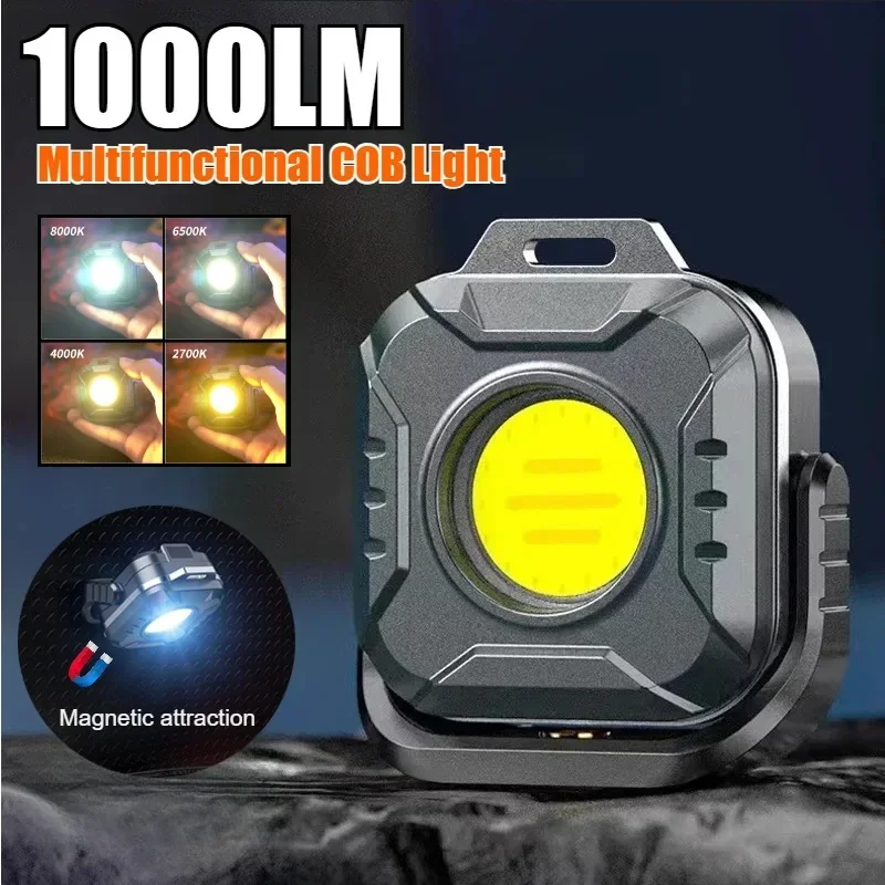 Portable Keychain Flashlight Powerful Work Light Multifunctional Camping Lamp USB Rechargeable LED Mini Flashlight with Magnet
Portable Keychain Flashlight Powerful Work Light Multifunctional Camping Lamp USB Rechargeable LED Mini Flashlight with Magnet
